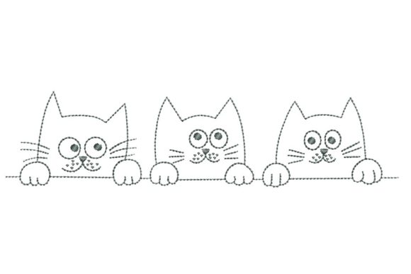 3 Cats: A Seasonal Embroidery Gem for Holiday Makers