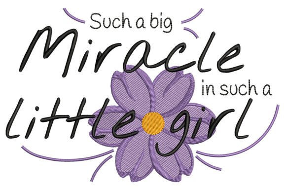 Baby Girl Quote Embroidery Design