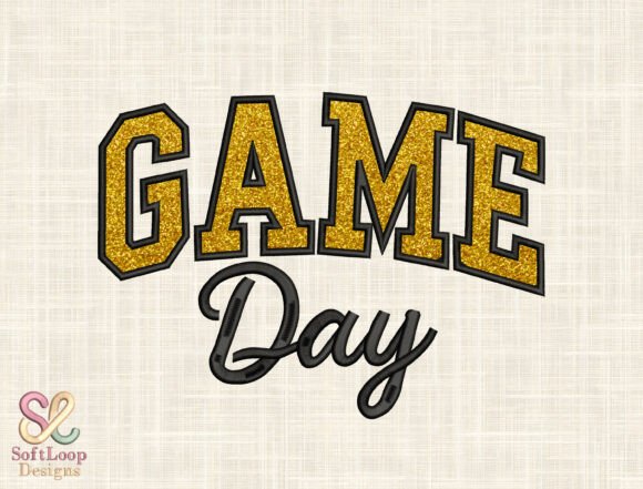 Game Day Embroidery Design