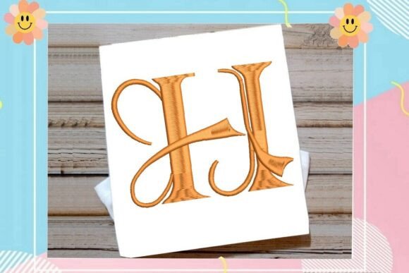 Initial H Elegant Vintage Monogram