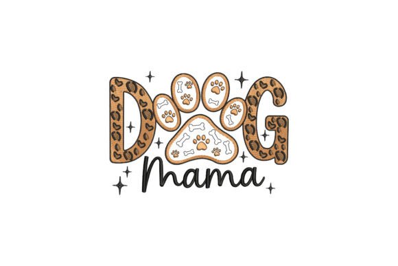 Leopard Print Dog Mama Paw