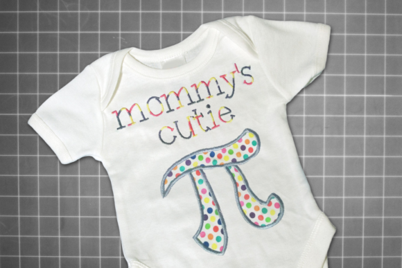 Mommy’s Cutie Pi Symbol Applique
