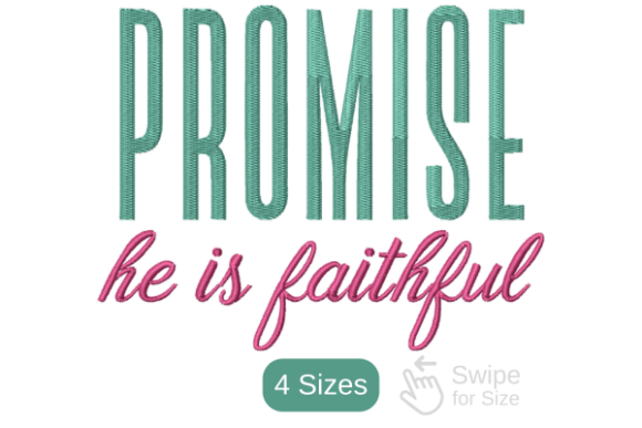 Promised He Is Faithful Design