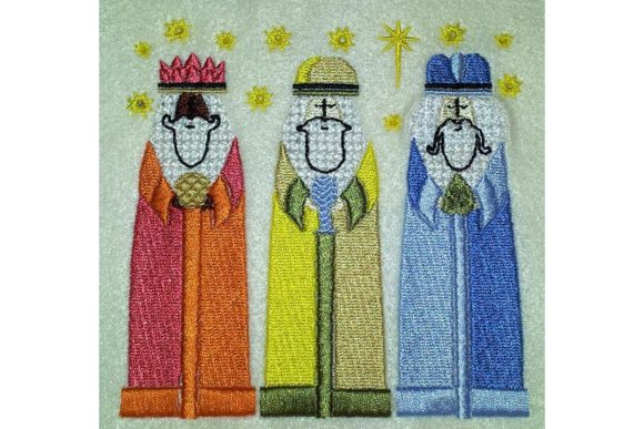 Three Wise Kings Embroidery Design